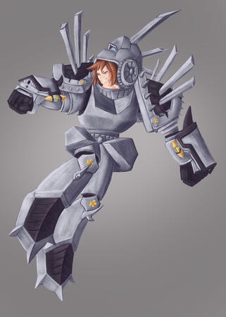 Flora powered mech - Art Gift :)